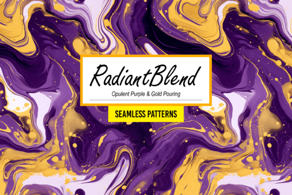 Download RadiantBlend - Opulent Purple &amp; Gold Art - Premium Bundle