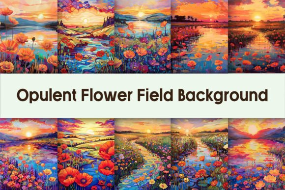 Download Opulent Flower Field Background - Premium Resources